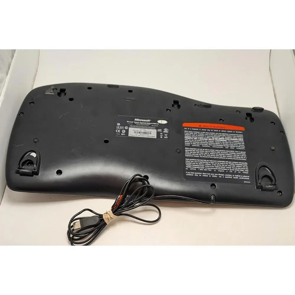 Microsoft‎ Natural Ergonomic Black Keyboard 4000 v1 USB Wired KU-0462